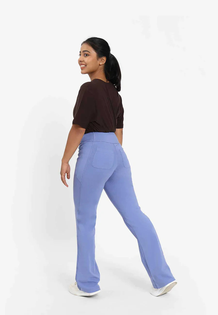 Groove-In Cotton Flare Pants - Regular