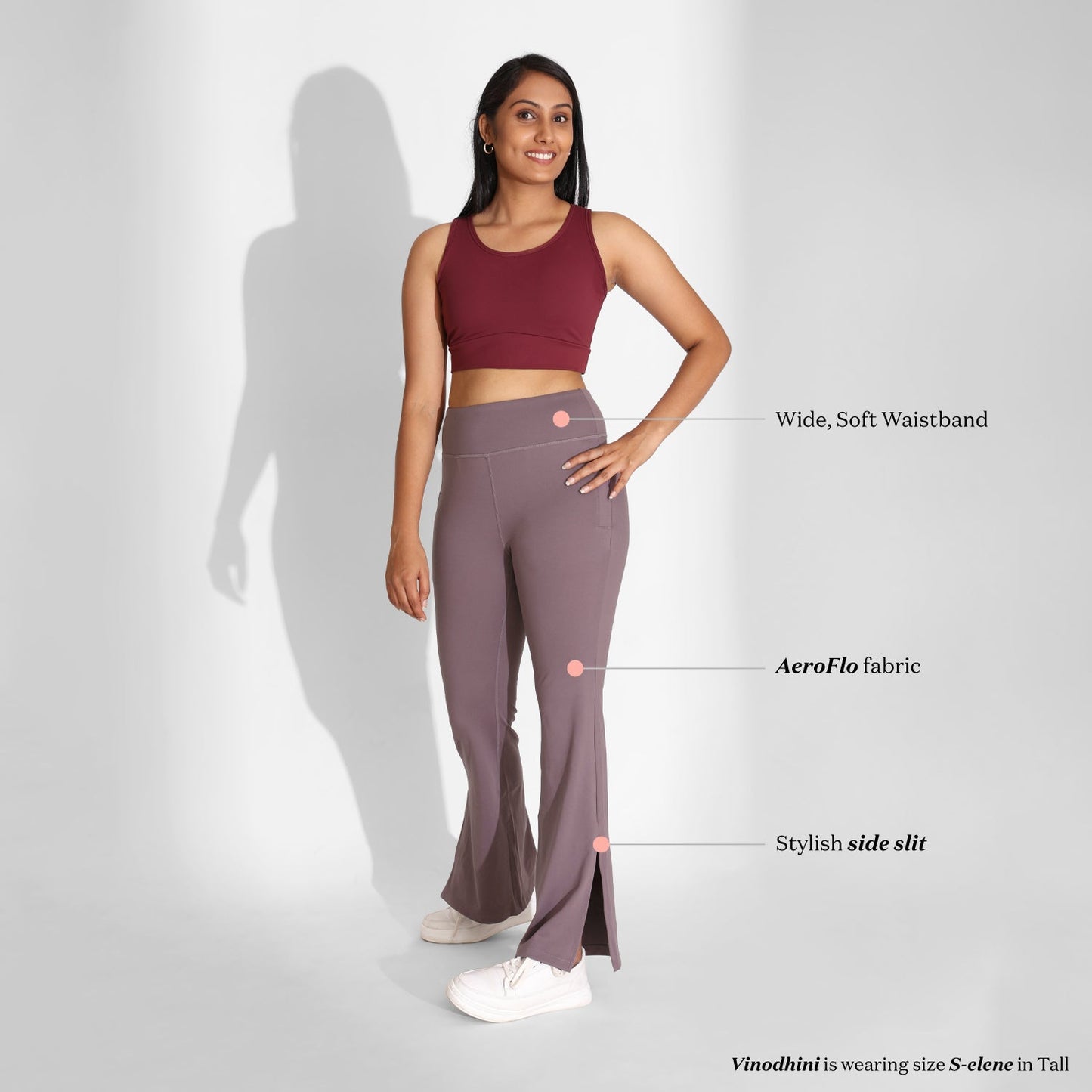 On-the-Go Slit Flare Pants