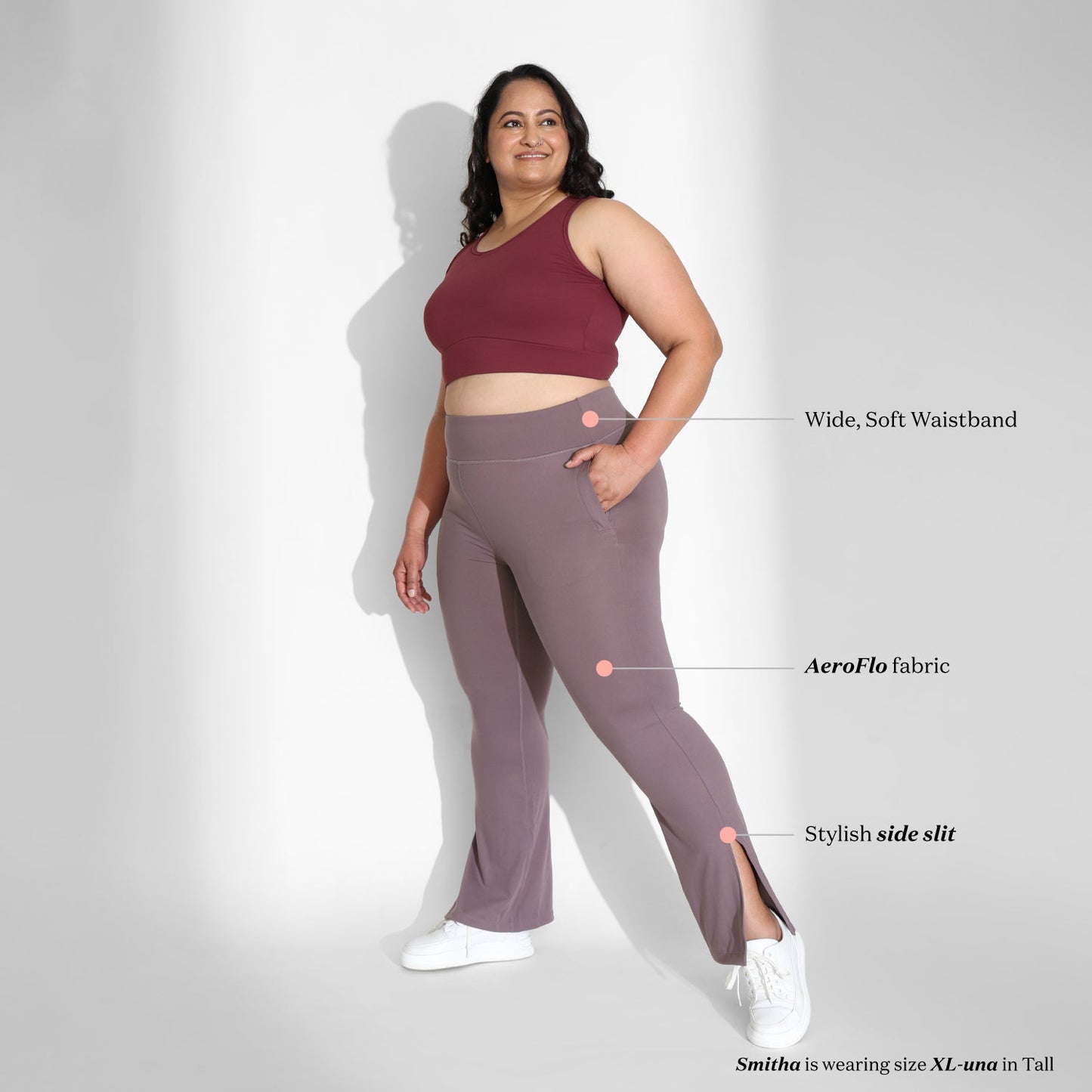 On-the-Go Slit Flare Pants