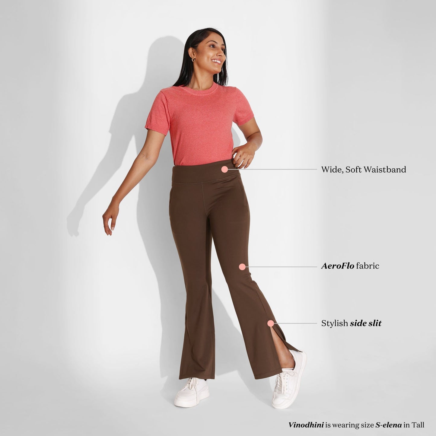 On-the-Go Slit Flare Pants