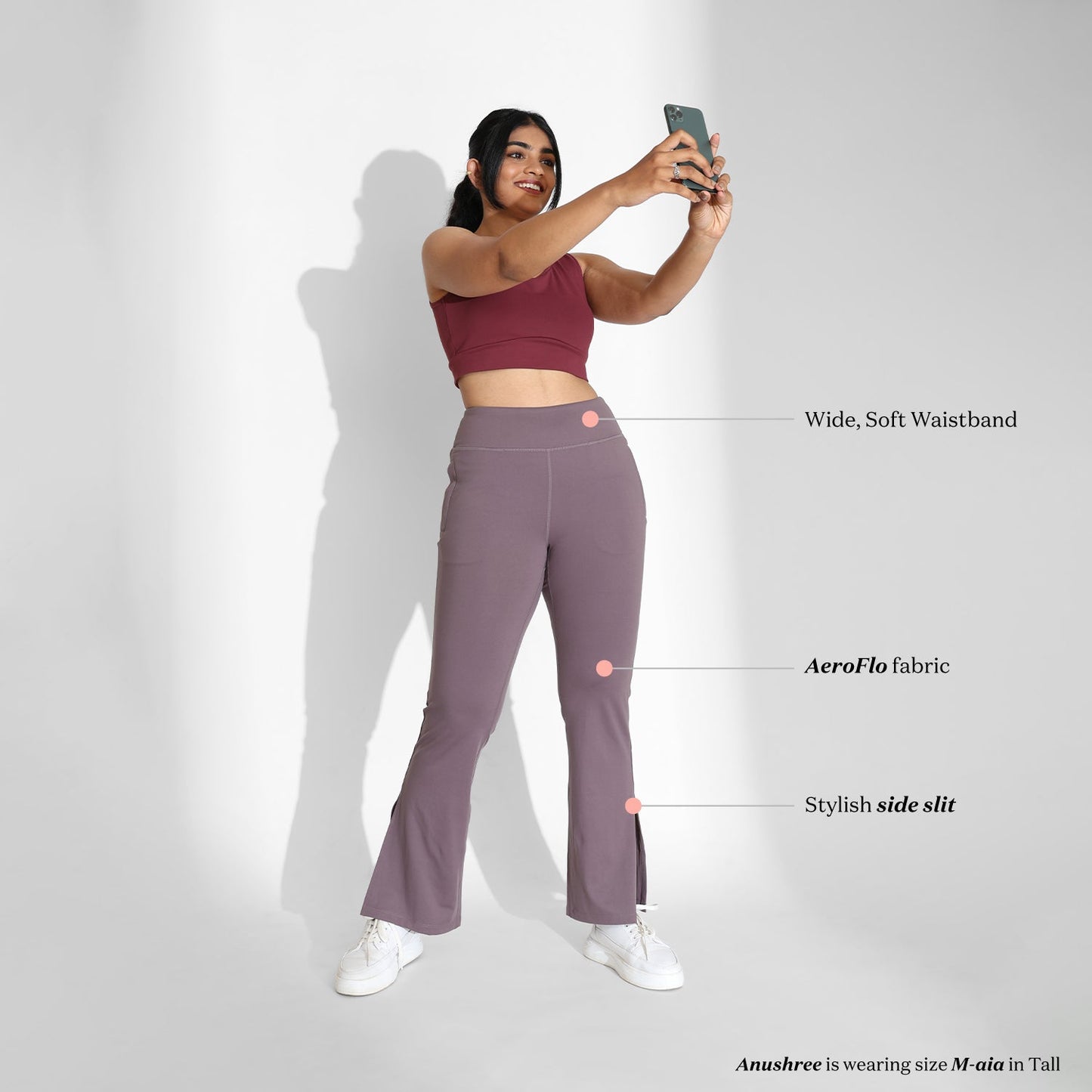 On-the-Go Slit Flare Pants