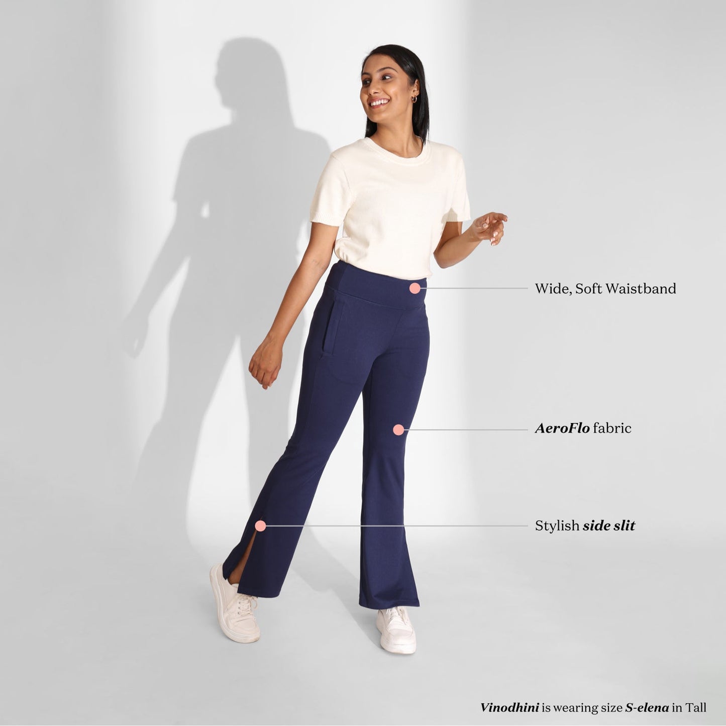 On-the-Go Slit Flare Pants