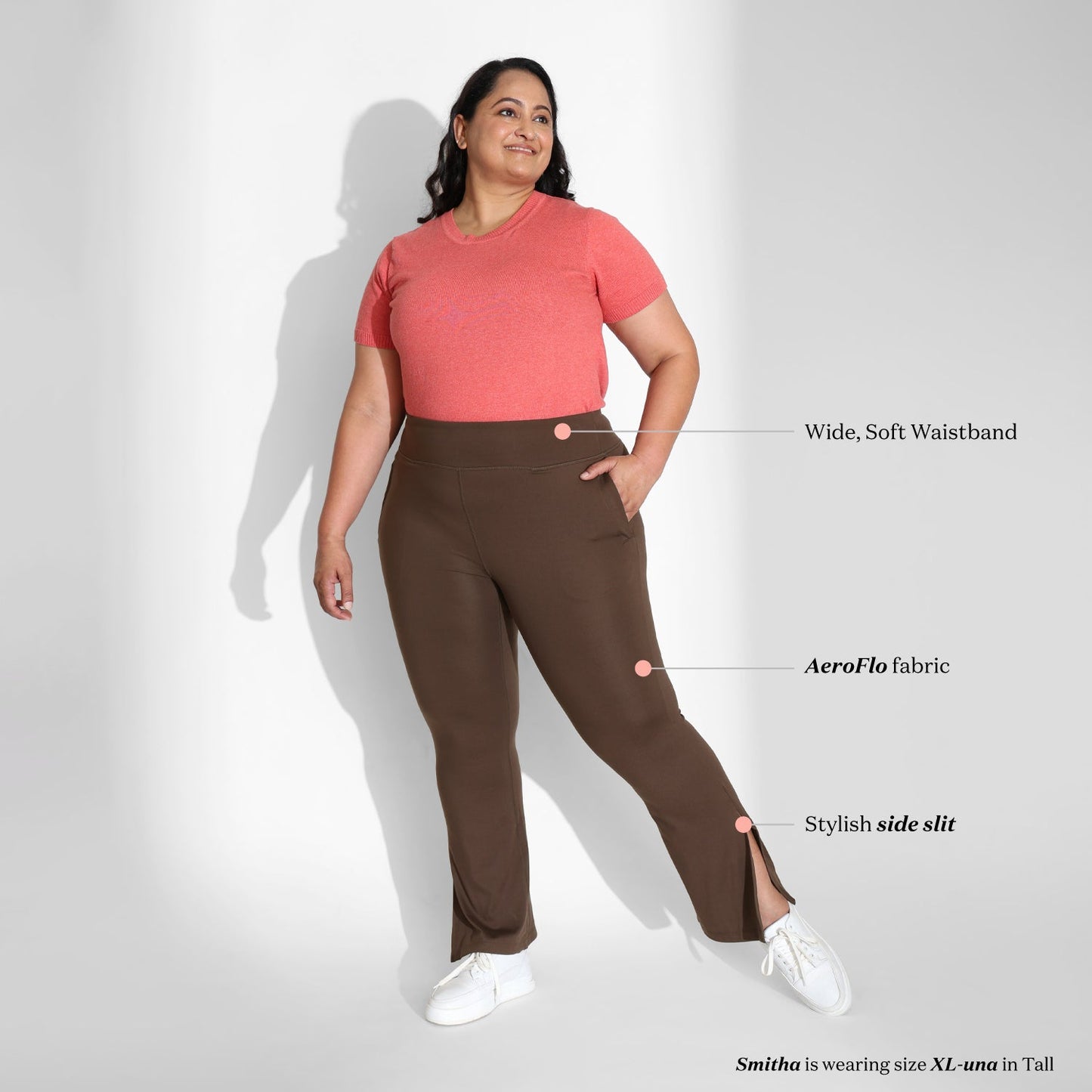 On-the-Go Slit Flare Pants