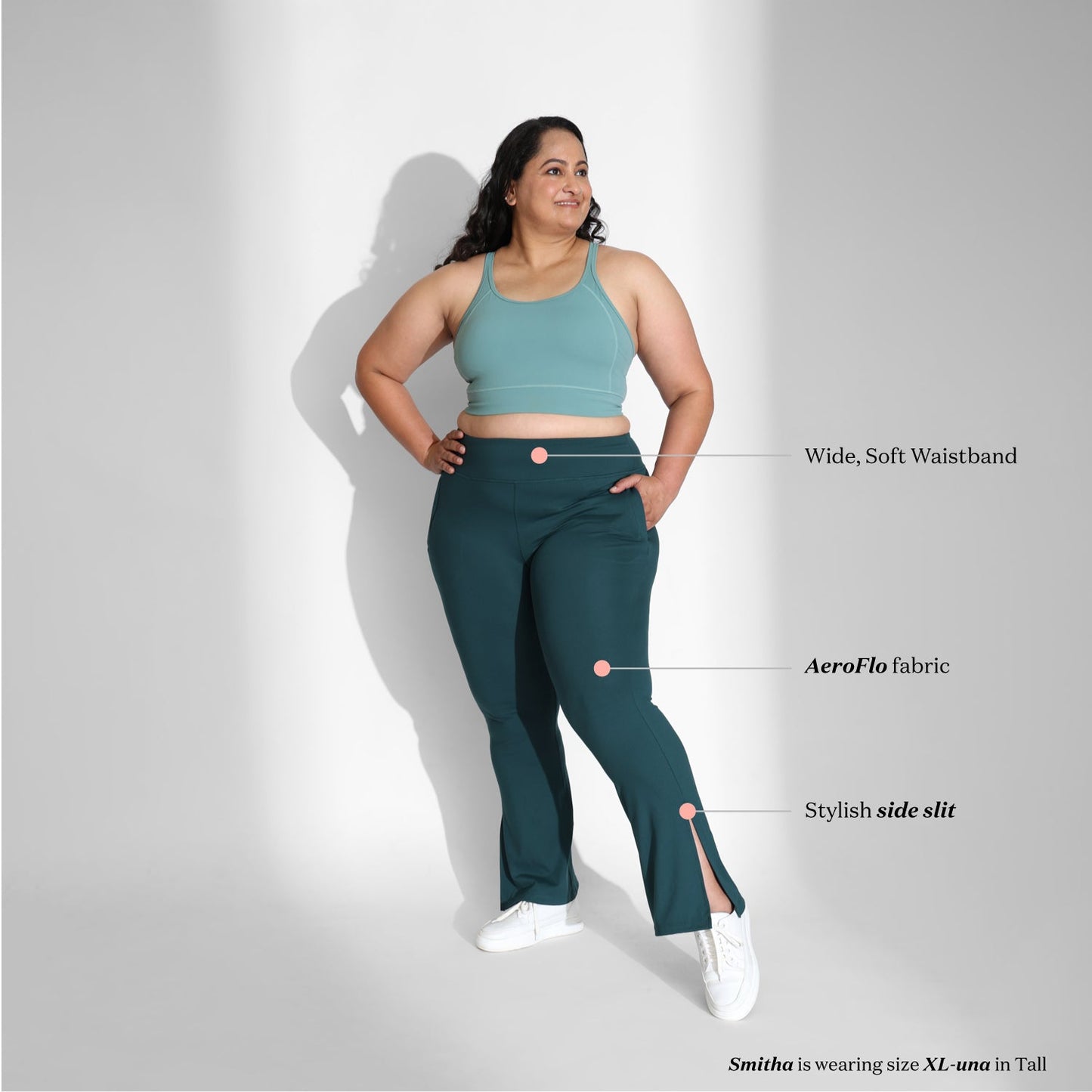 On-the-Go Slit Flare Pants