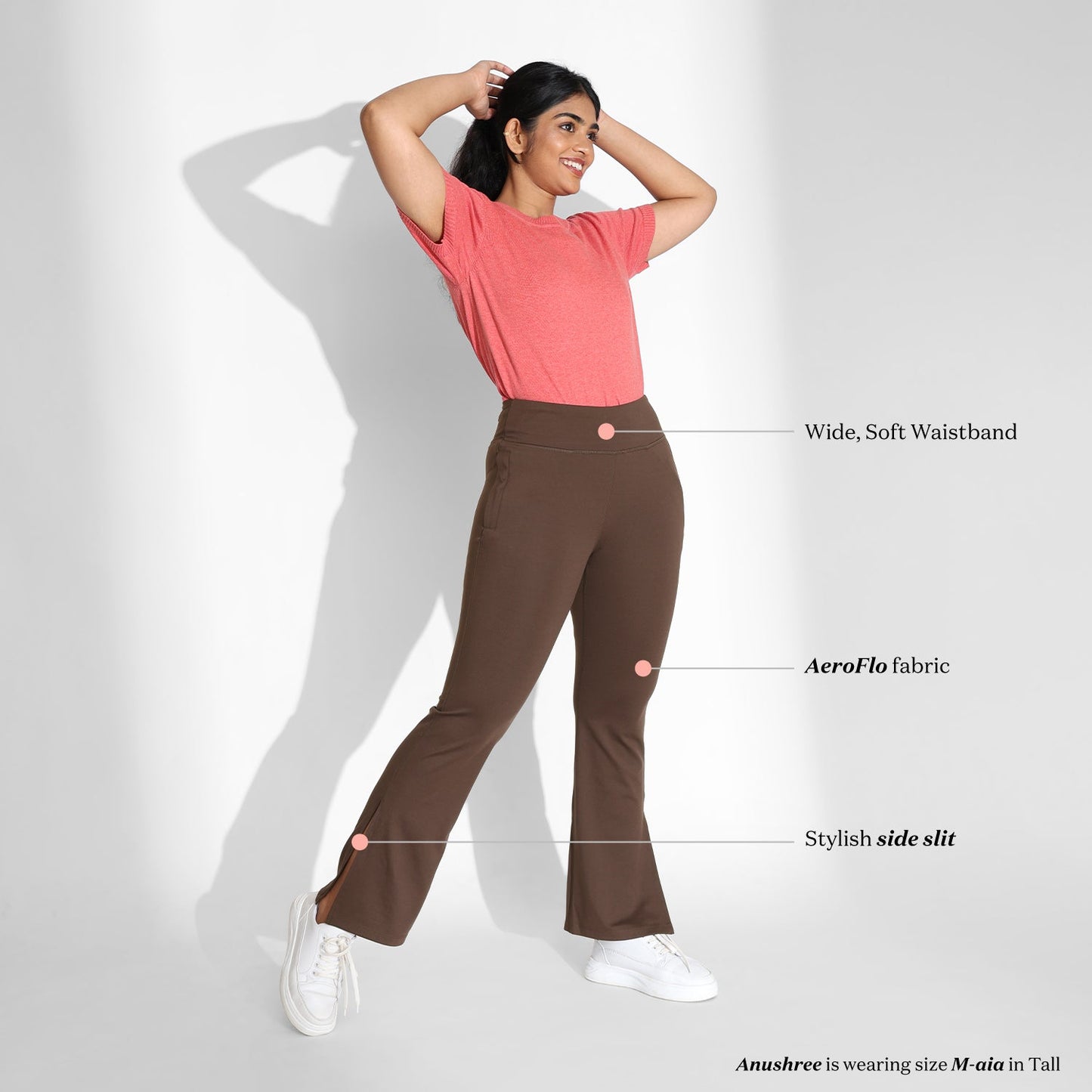 On-the-Go Slit Flare Pants