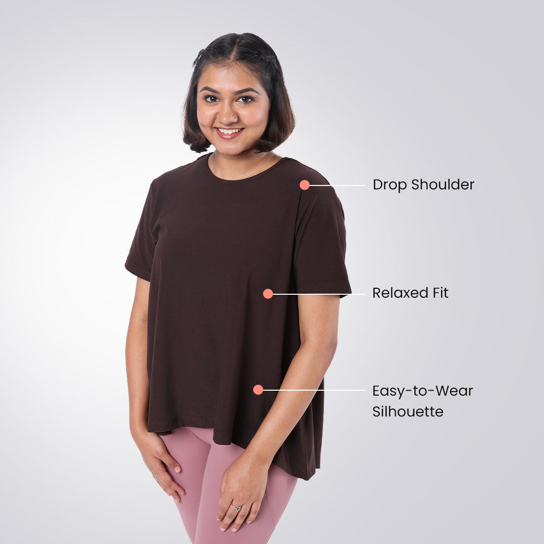 Barkha Brown, XS-elene, S-elene, M-aia, L-una, XL-una, XXL-una, XXXL-una