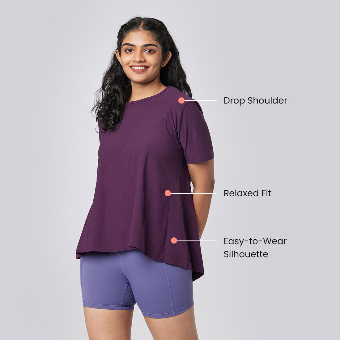 Drop Shoulder Two-Way Tops for Women