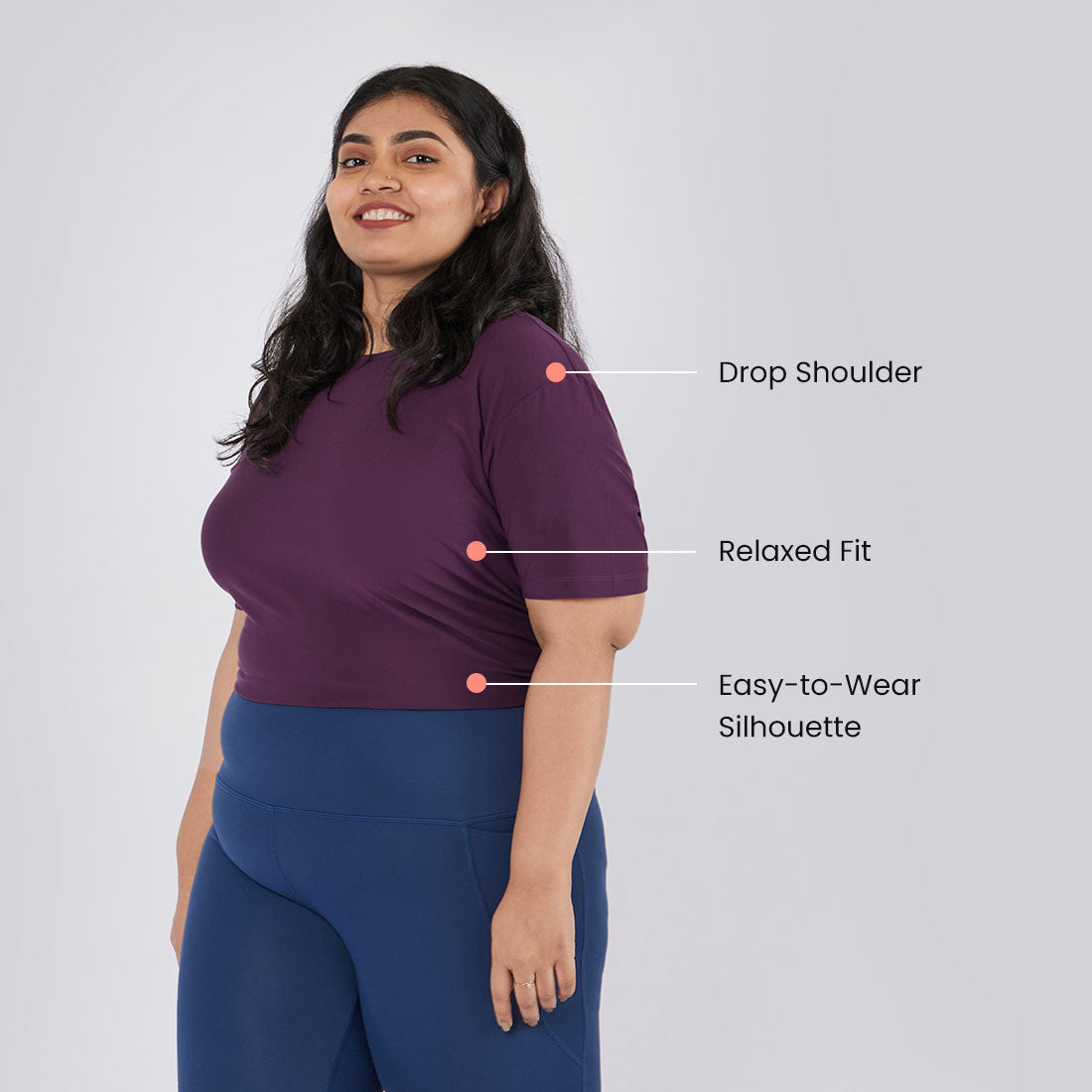 Drop Shoulder Two-Way Tops for Women