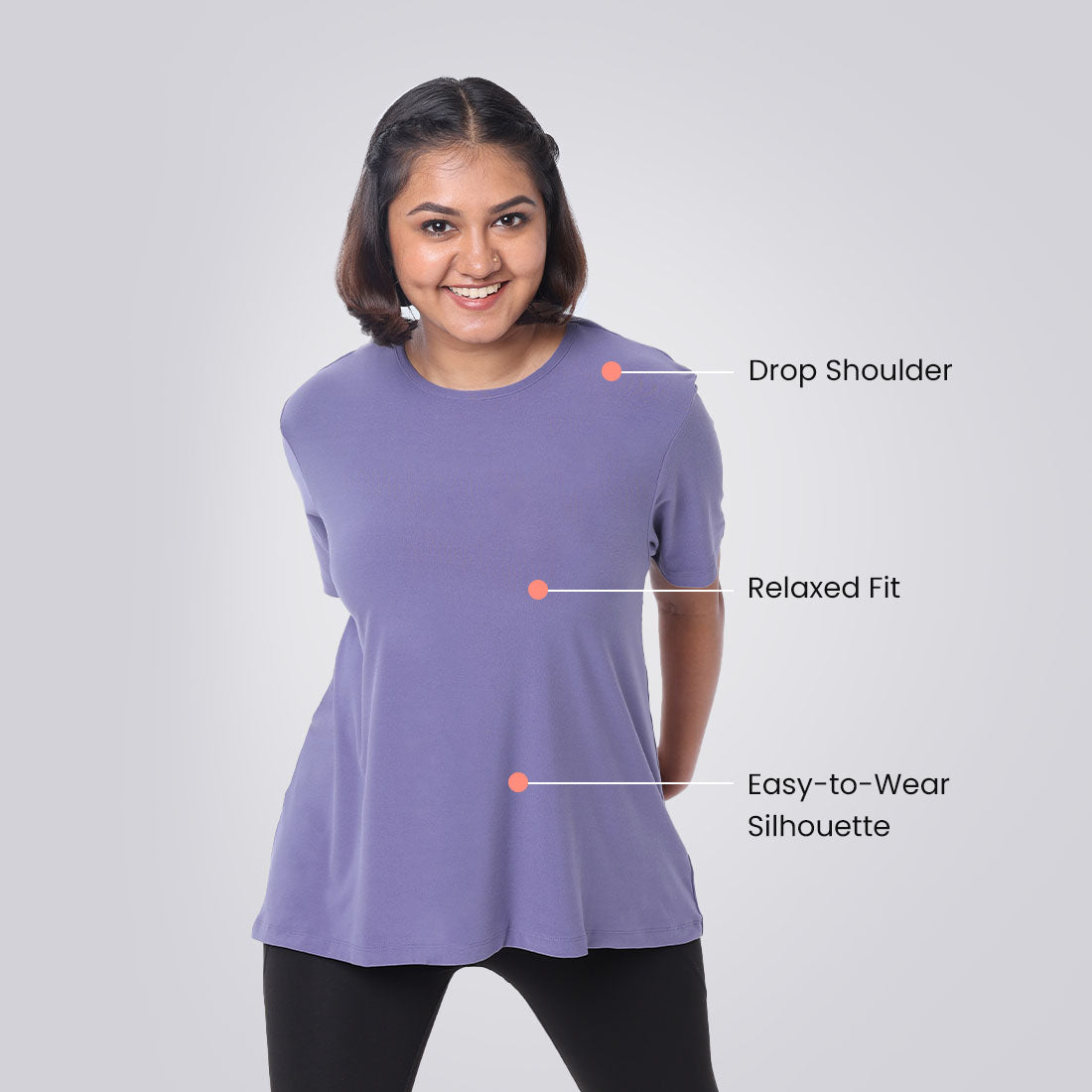 Monica Mauve, XS-elene, S-elene, M-aia, L-una, XL-una, XXL-una, XXXL-una