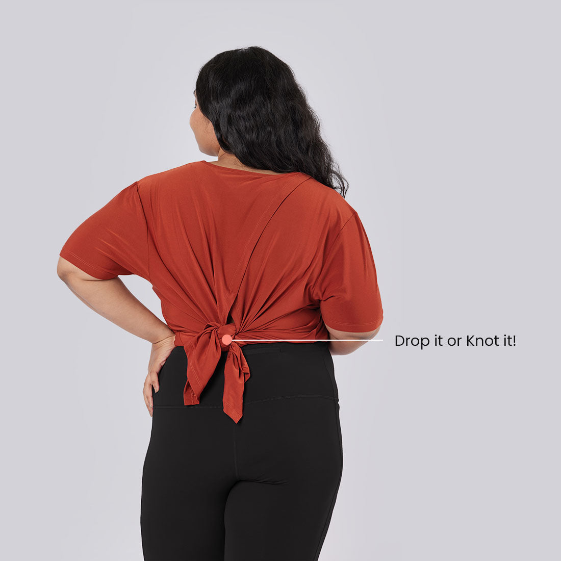 Drop Shoulder Two-Way Tops for Women