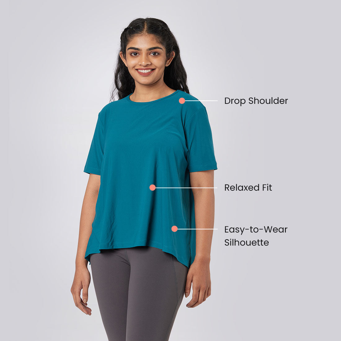 Drop Shoulder Two-Way Tops for Women