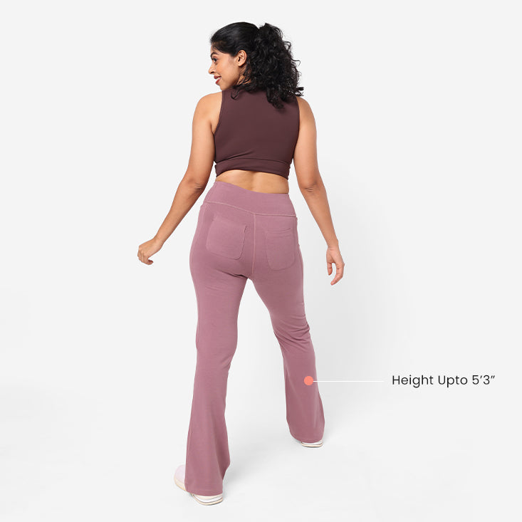 Groove-In Cotton Flare Pants - Regular