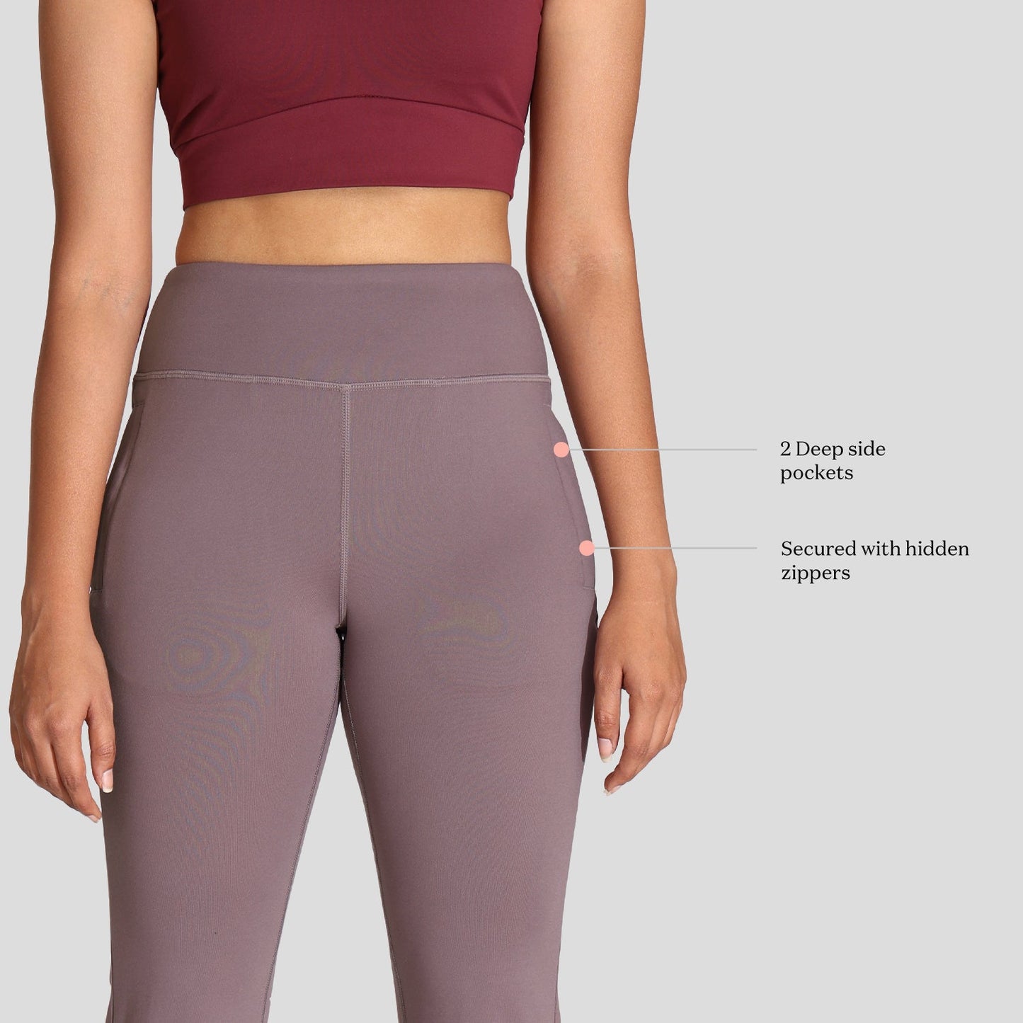 On-the-Go Slit Flare Pants