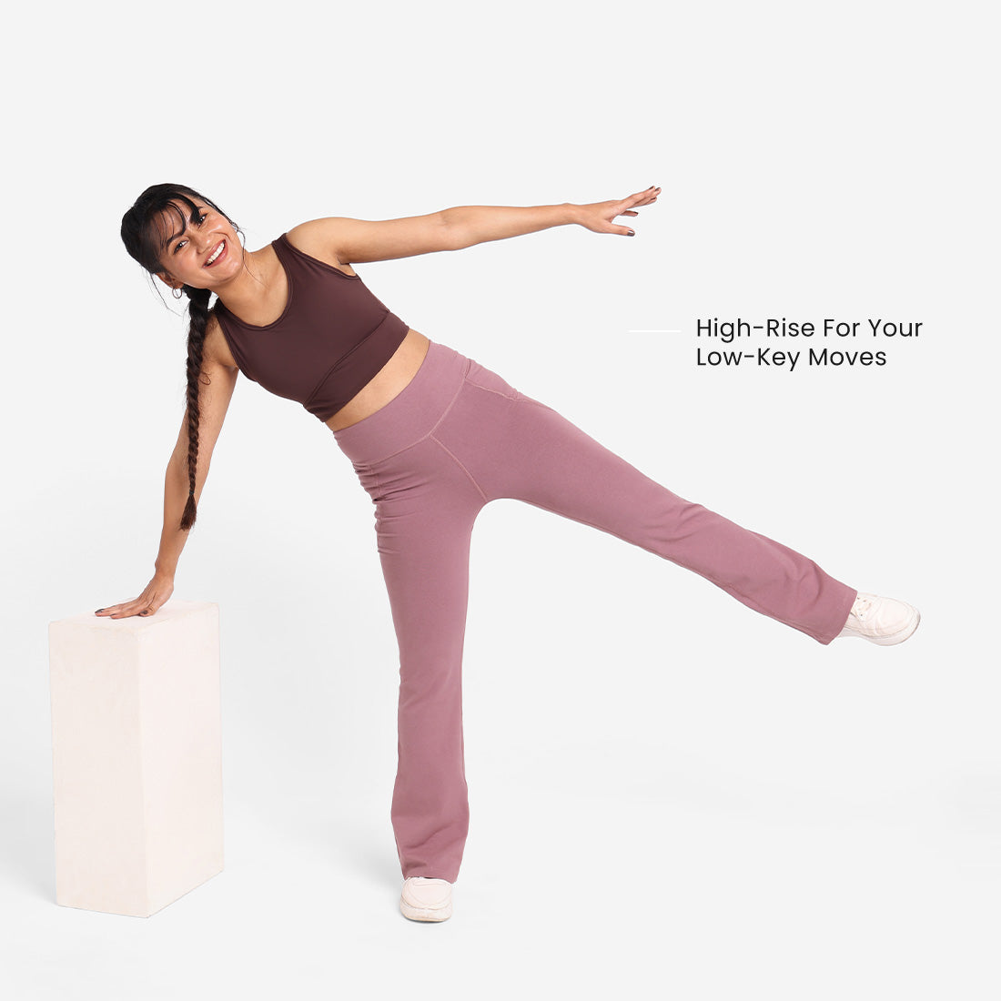 Groove-In Cotton Flare Pants - Regular