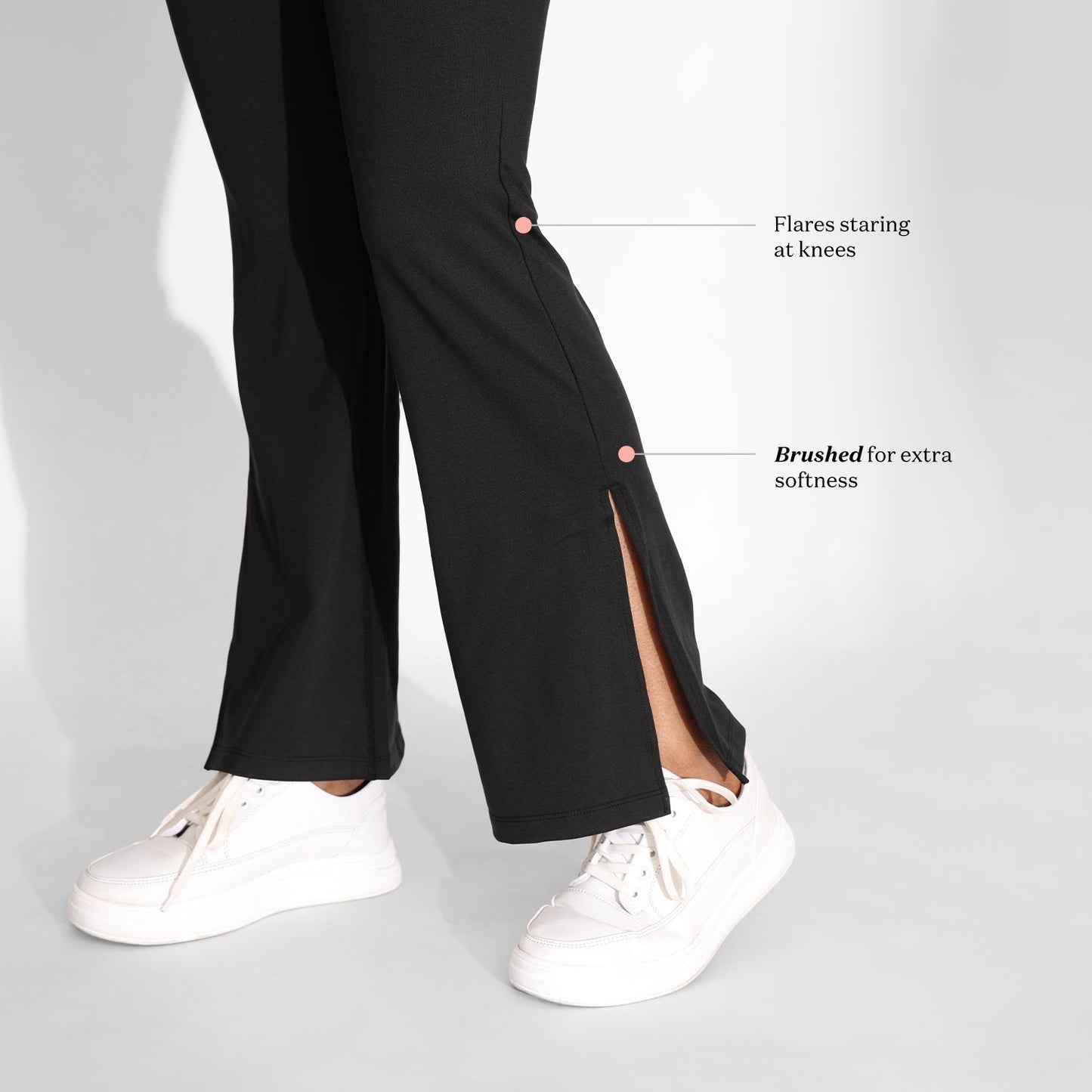 On-the-Go Slit Flare Pants