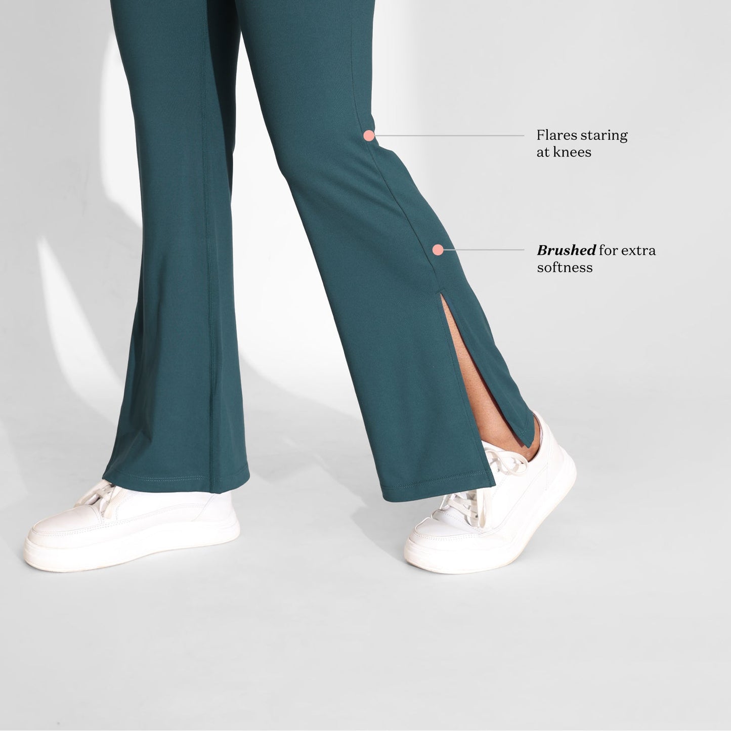 On-the-Go Slit Flare Pants
