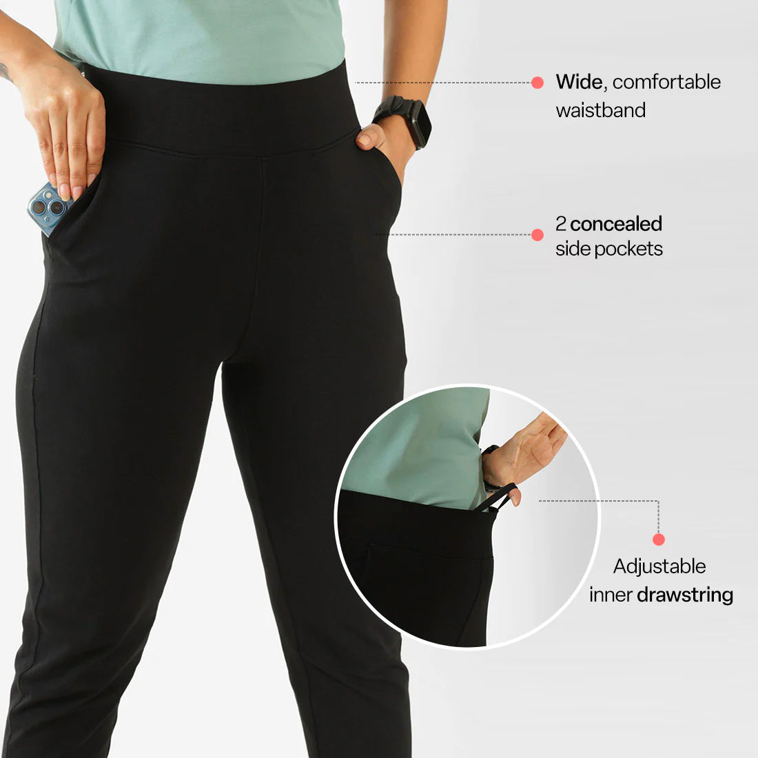 AM:PM Cotton Pencil Pants