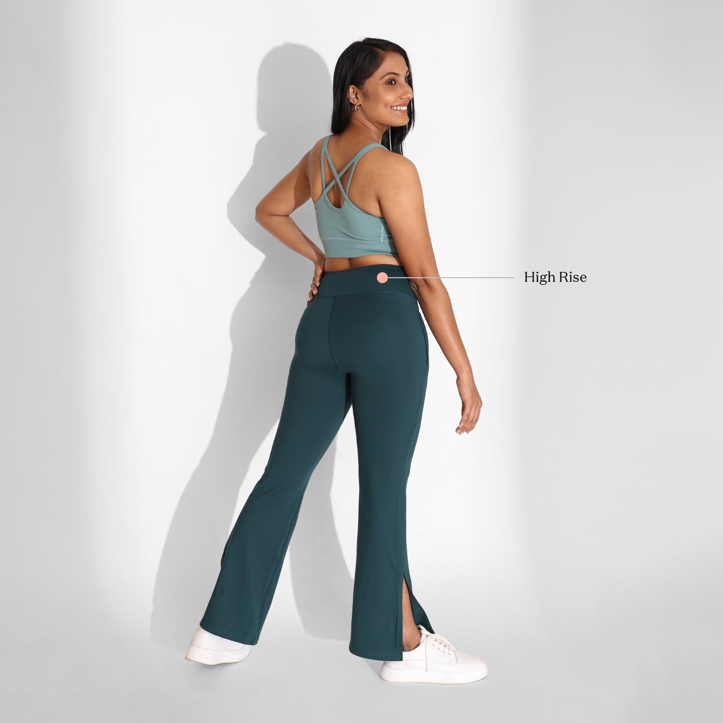 On-the-Go Slit Flare Pants