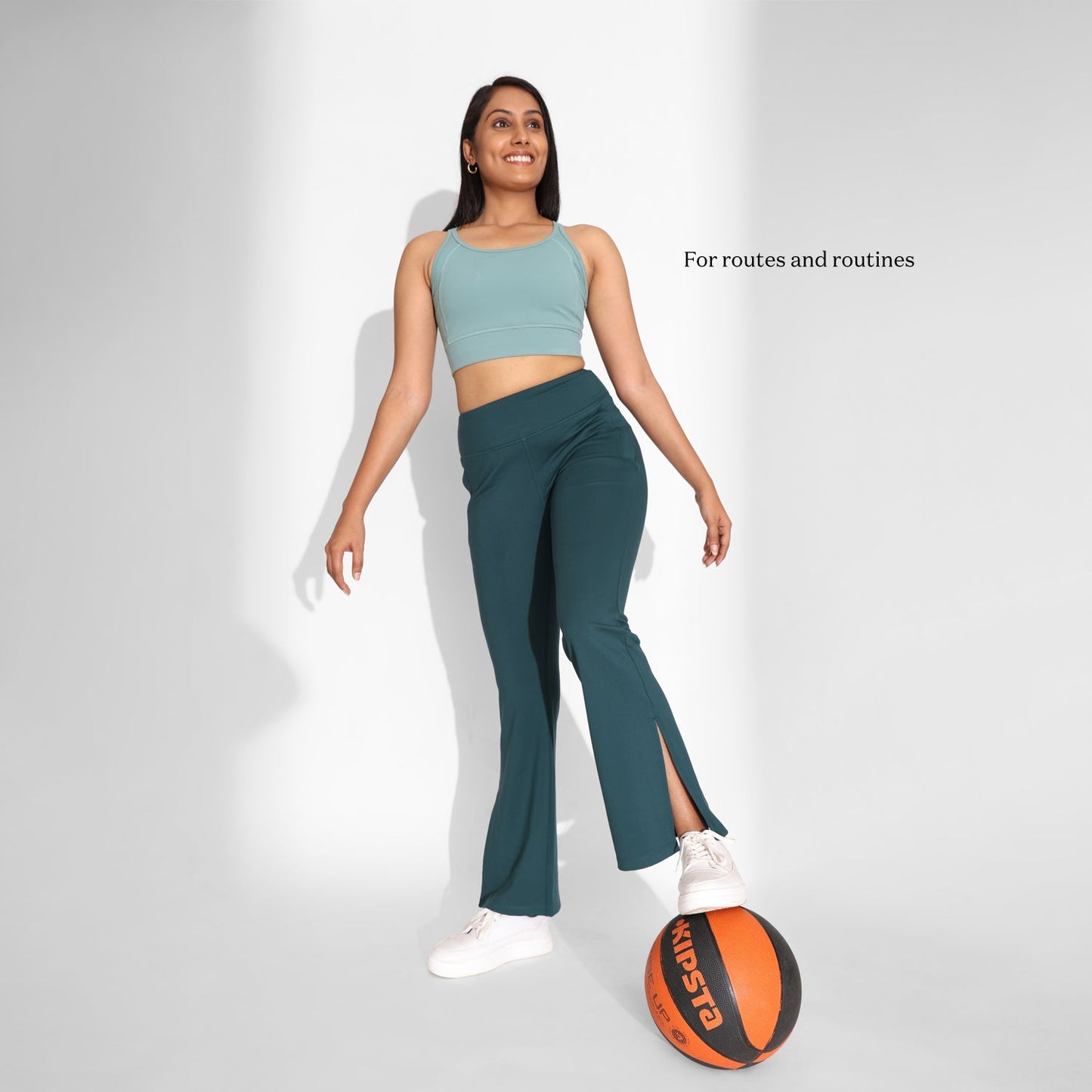 On-the-Go Slit Flare Pants