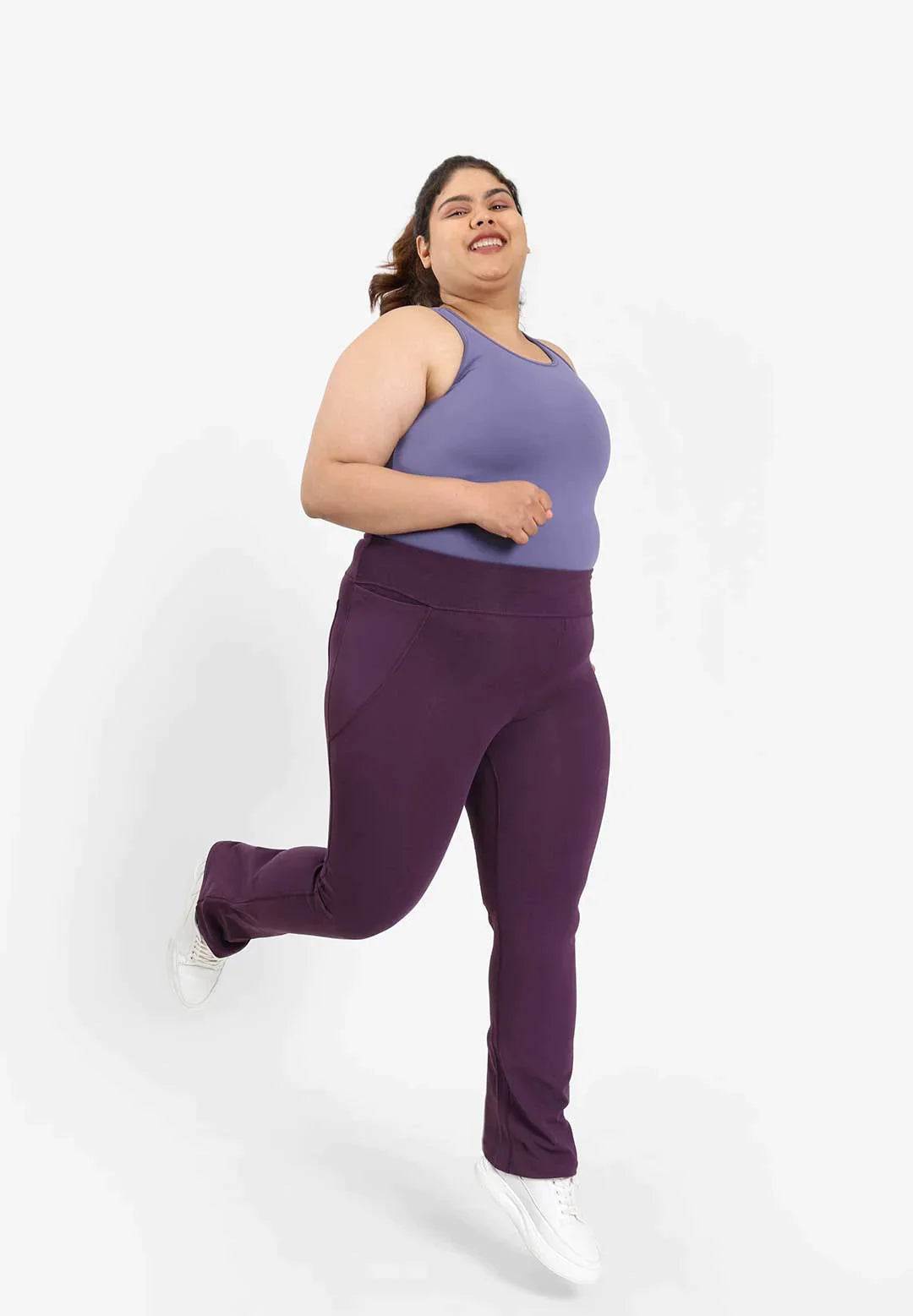 Groove-In Cotton Flare Pants - Regular