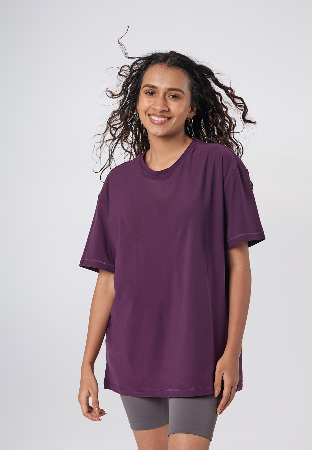 Round Neck Oversized T-Shirts for Women & Girls