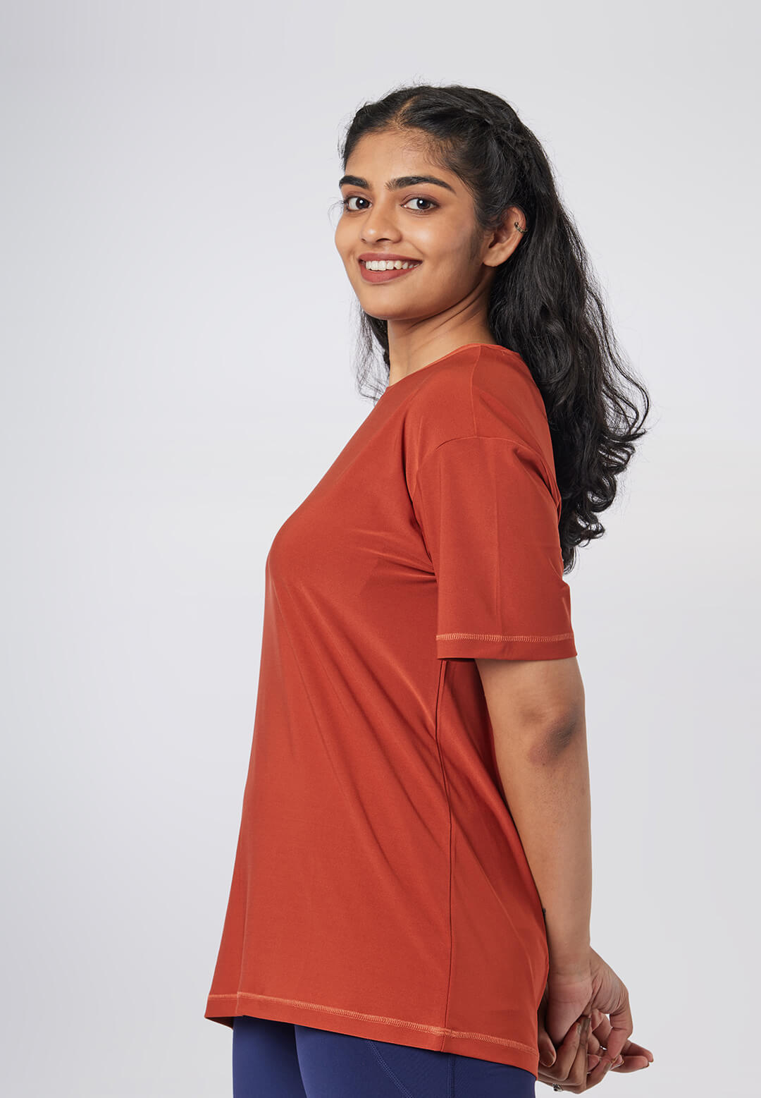 Round Neck Oversized T-Shirts for Women & Girls