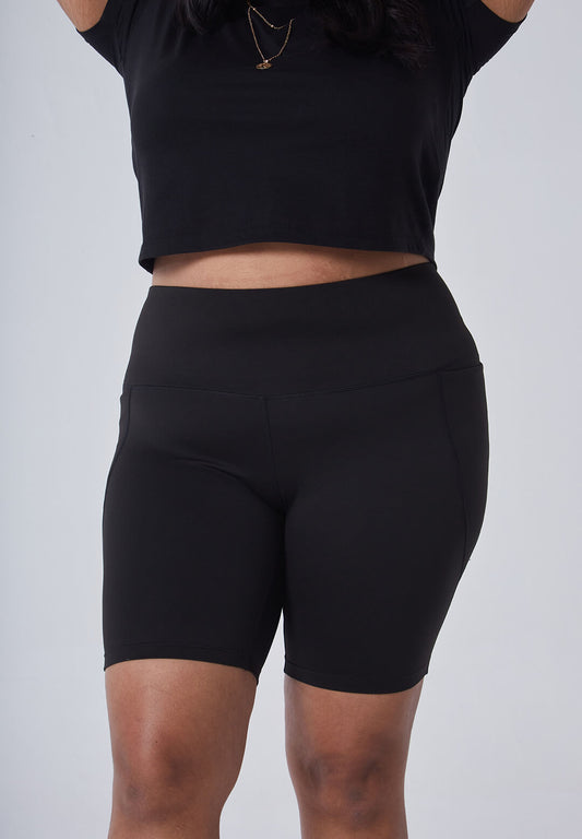 High Waisted Cycling Shorts with Pockets for Women