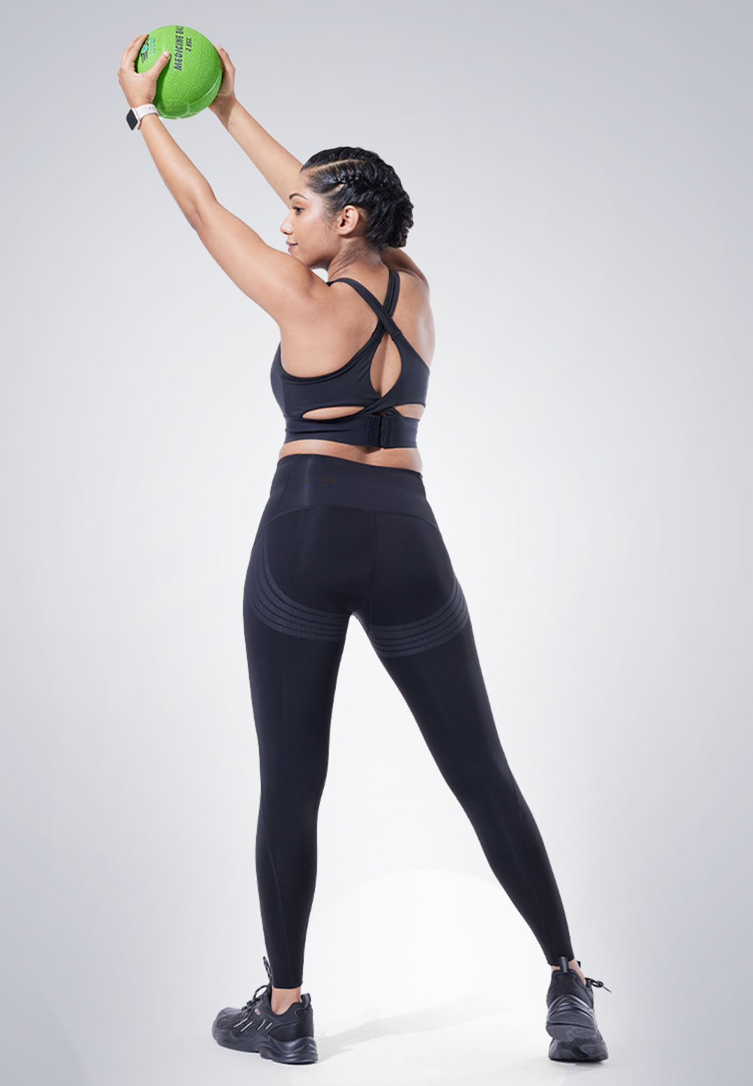 High Waisted Ankle Length Sports Leggings with Pockets for Women