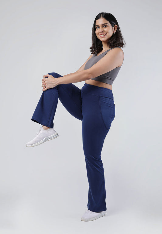 Groove-In Cotton Flare Pants - Regular