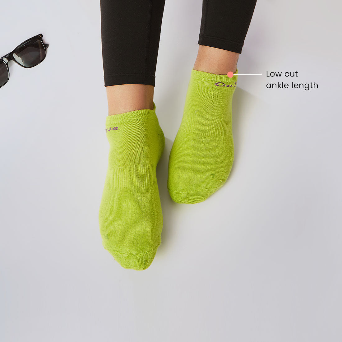 Ankle Length Cushioned Sports Socks for Women