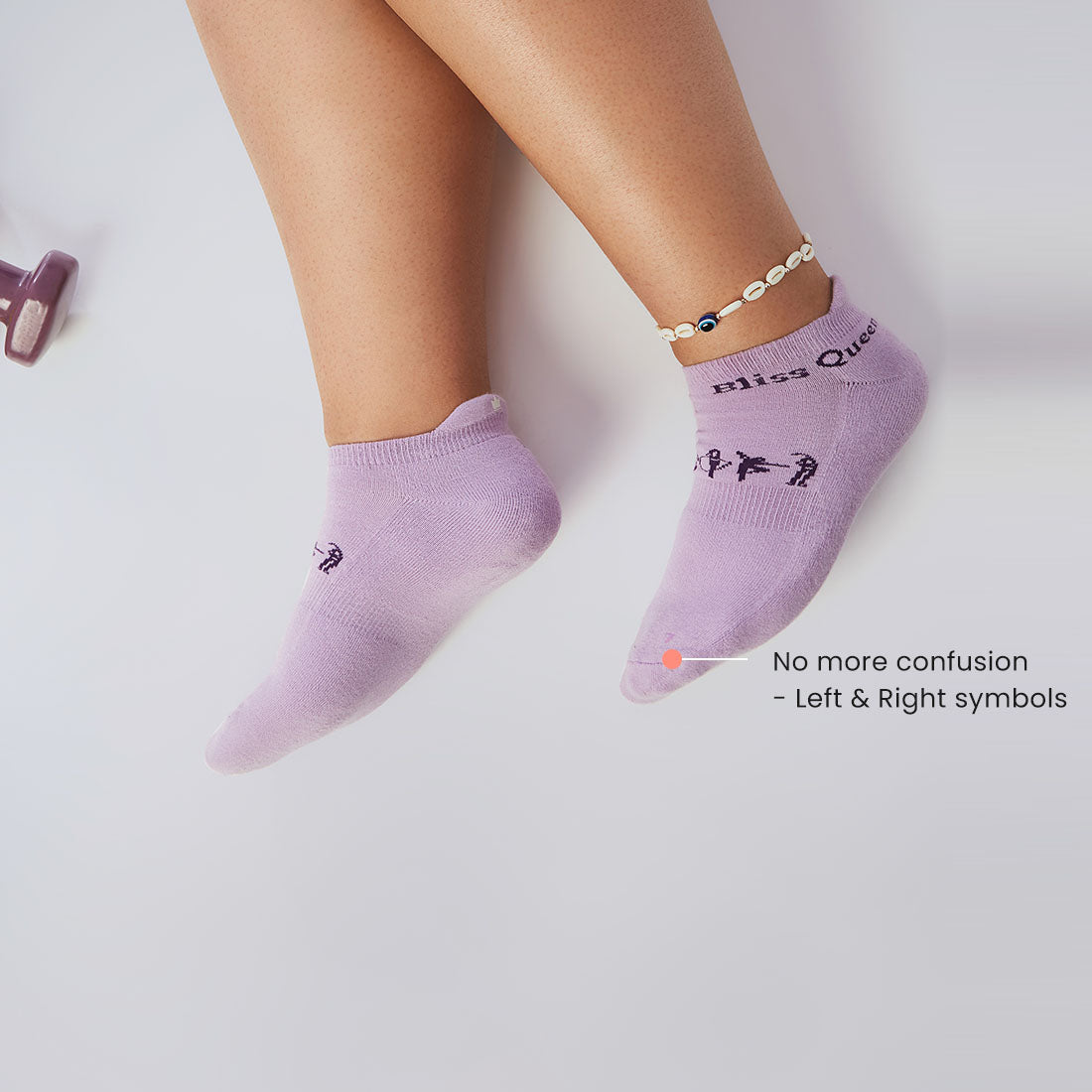 Ankle Length Cushioned Sports Socks for Women