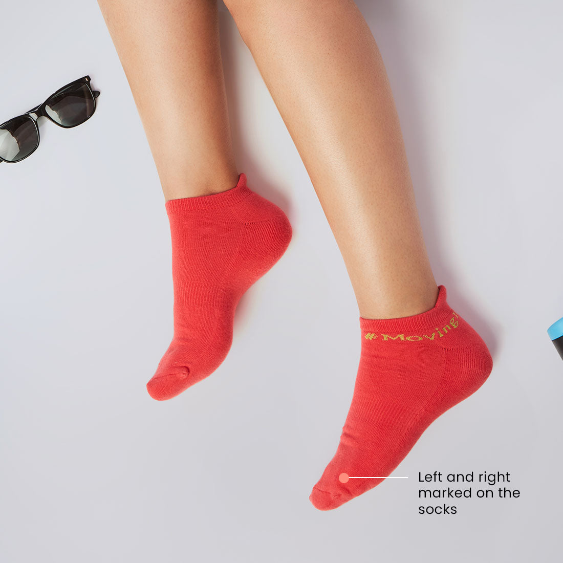 Ankle Length Cushioned Sports Socks for Women