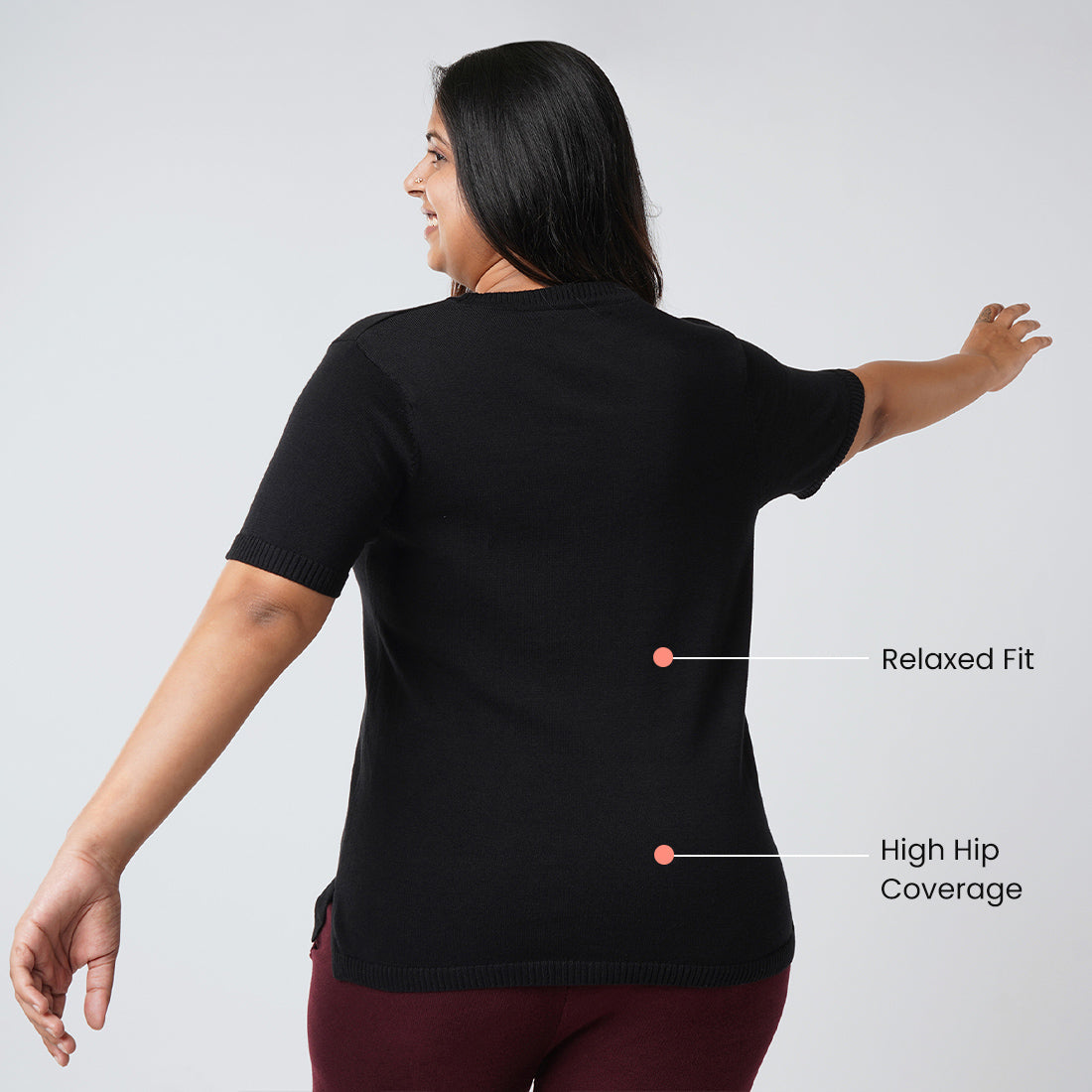 Half Sleeve Cotton Tops for Women & Girls