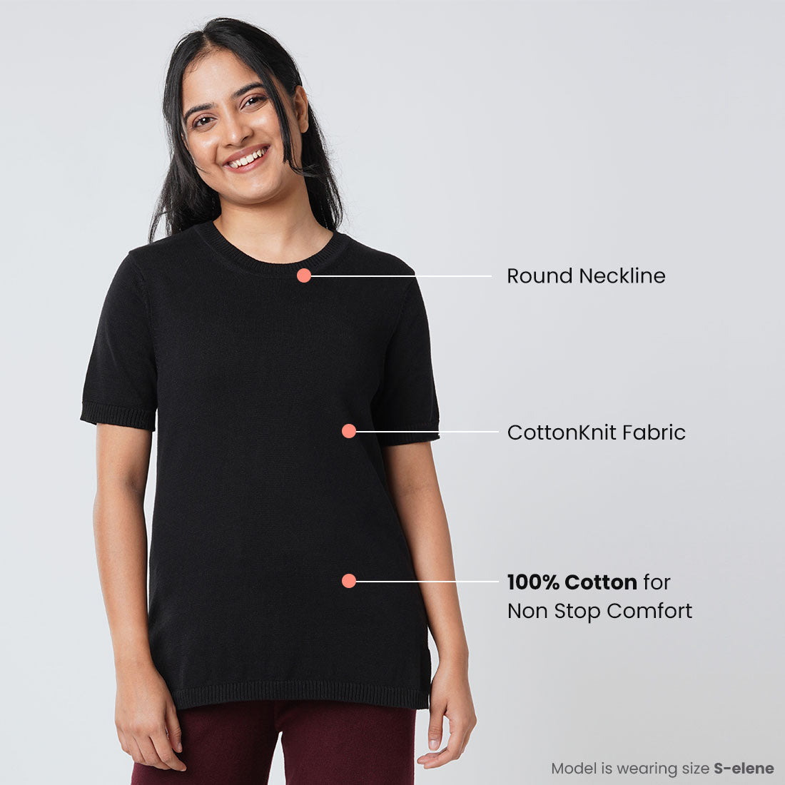 Half Sleeve Cotton Tops for Women & Girls