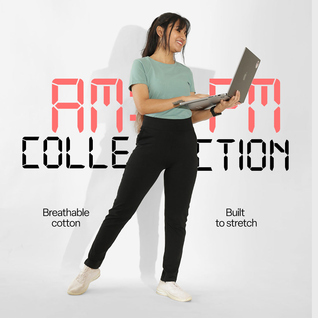 AM:PM Cotton Pencil Pants