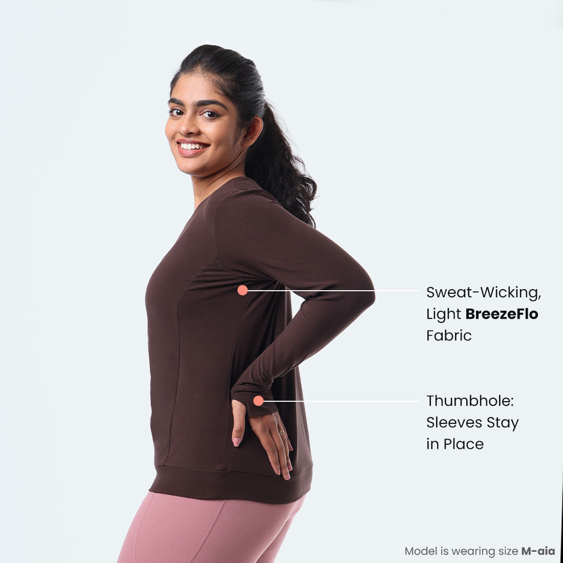 Barkha Brown, XS-elene, S-elene, M-aia, L-una, XL-una, XXL-una, XXXL-una