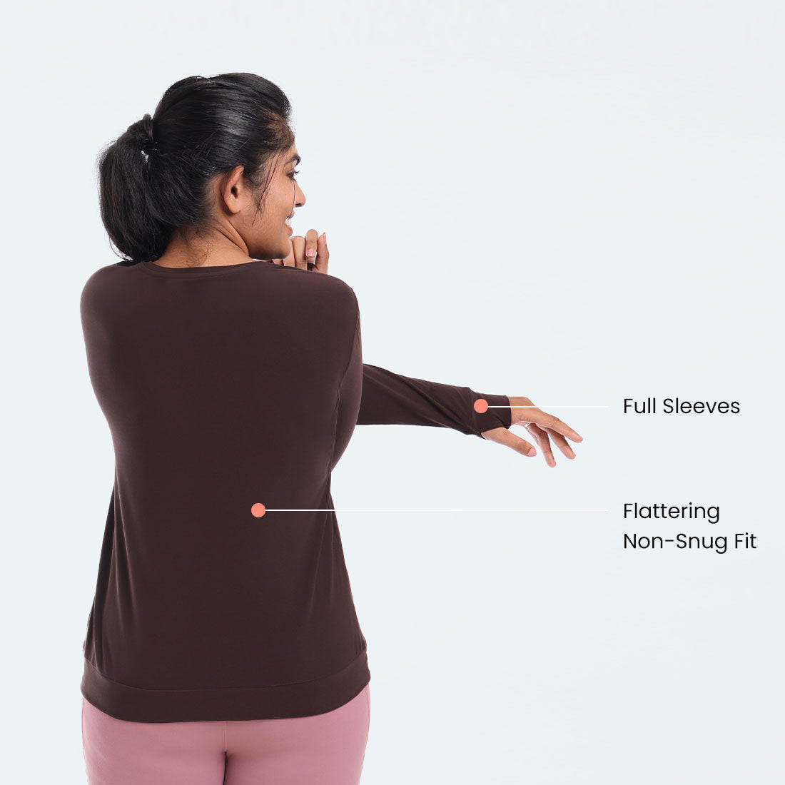 Barkha Brown, XS-elene, S-elene, M-aia, L-una, XL-una, XXL-una, XXXL-una