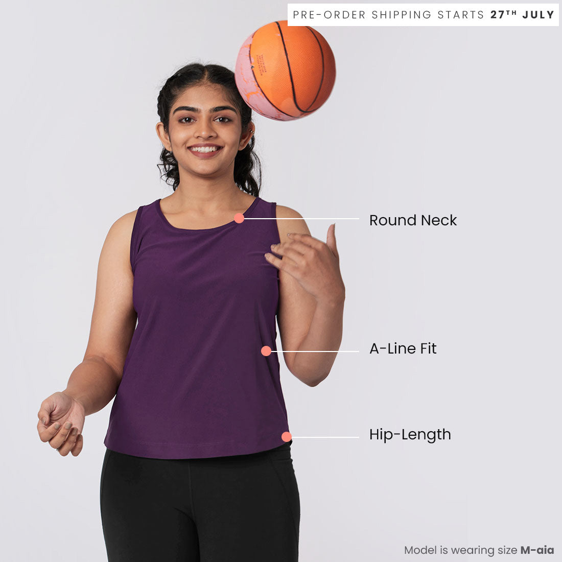 Round Neck Tank Tops for Women & Girls