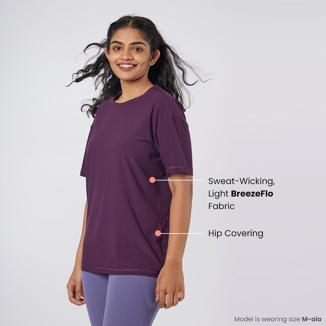 Round Neck Oversized T-Shirts for Women & Girls