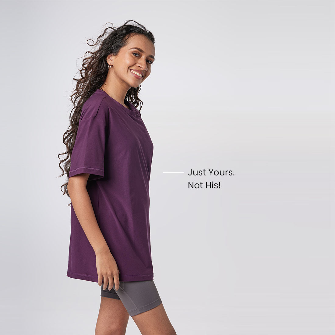 Round Neck Oversized T-Shirts for Women & Girls