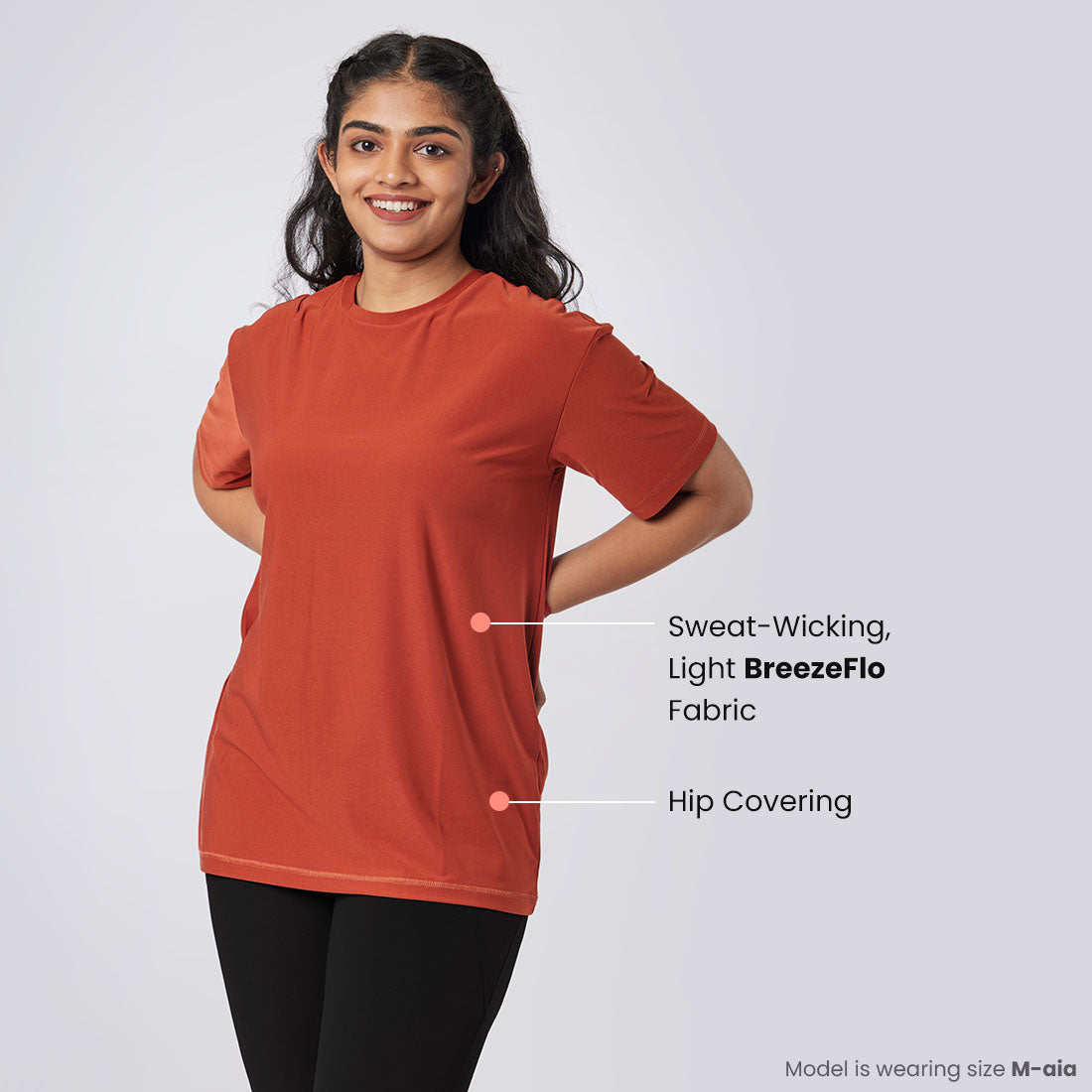 Round Neck Oversized T-Shirts for Women & Girls