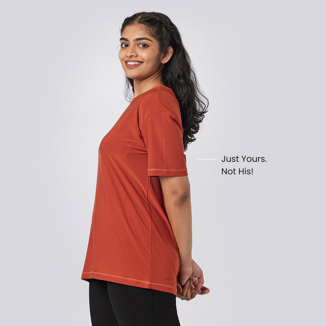 Round Neck Oversized T-Shirts for Women & Girls