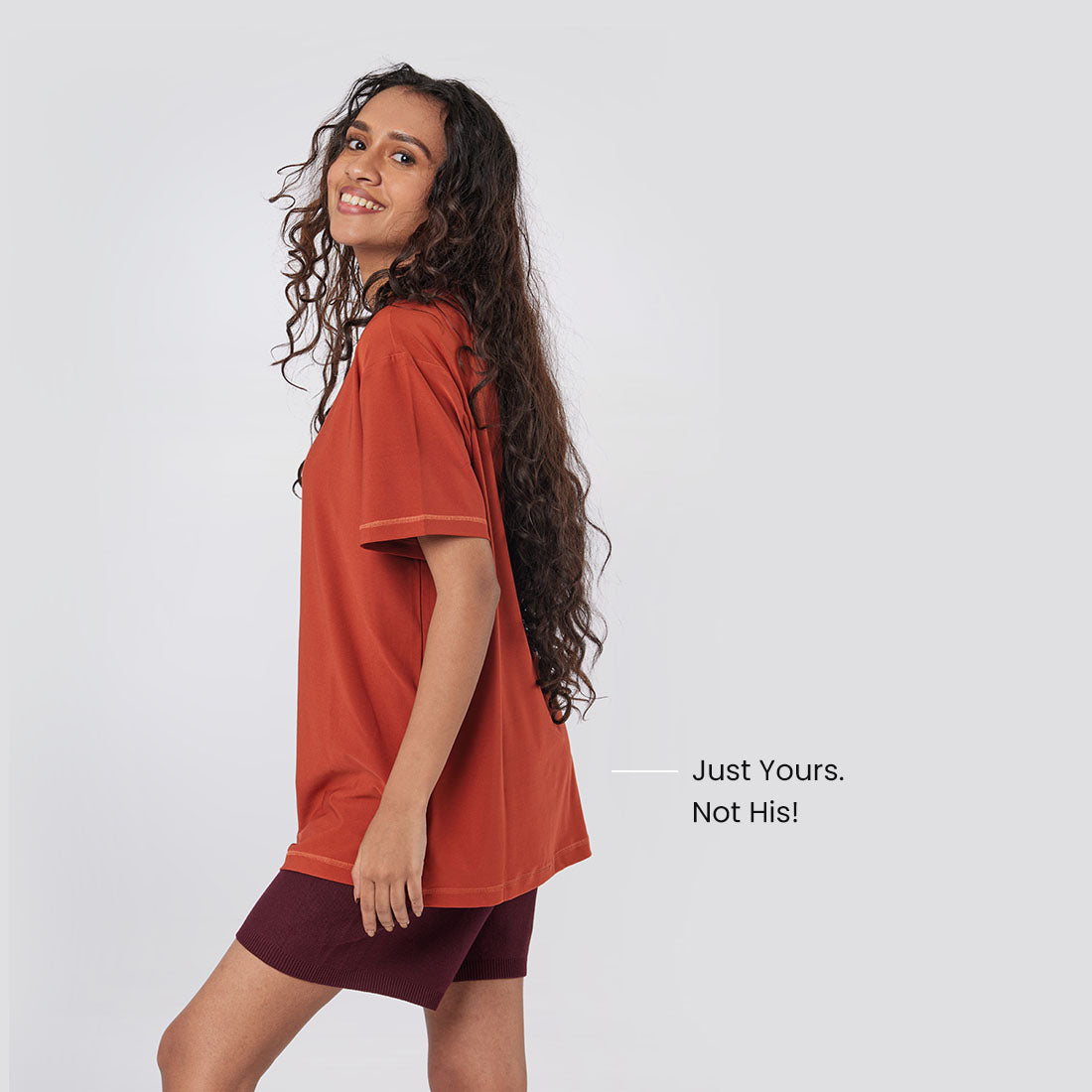 Round Neck Oversized T-Shirts for Women & Girls