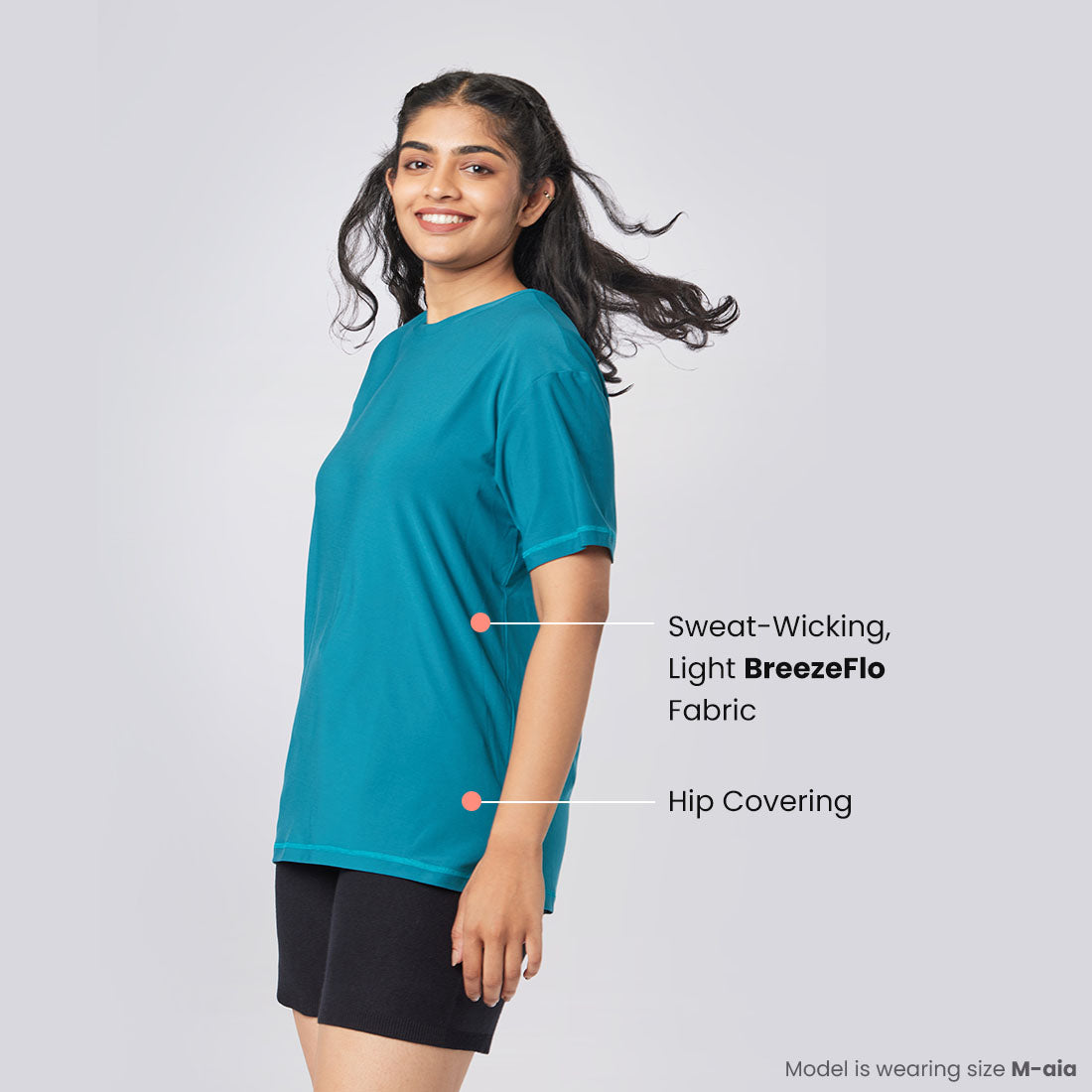 Round Neck Oversized T-Shirts for Women & Girls