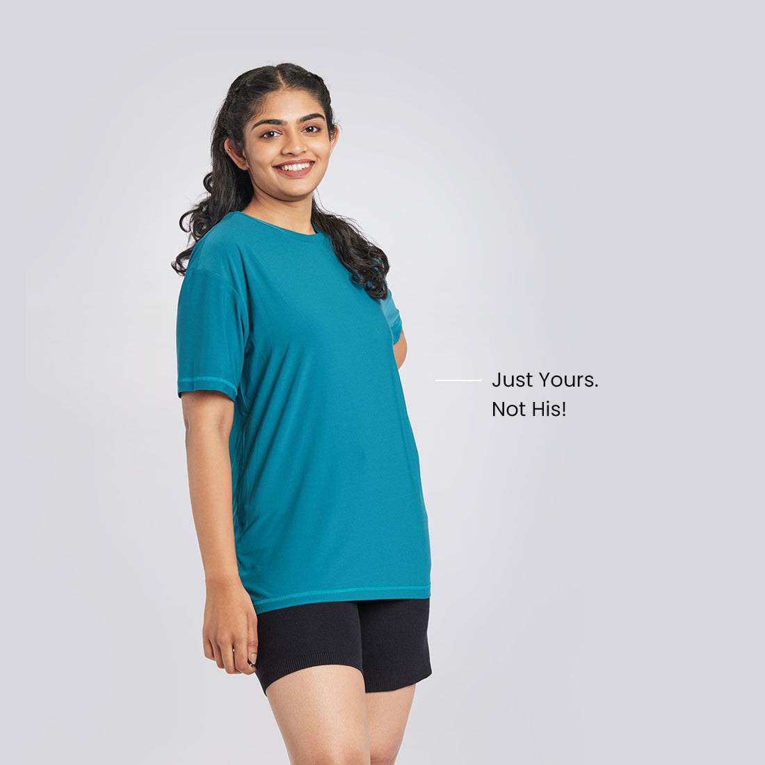 Round Neck Oversized T-Shirts for Women & Girls