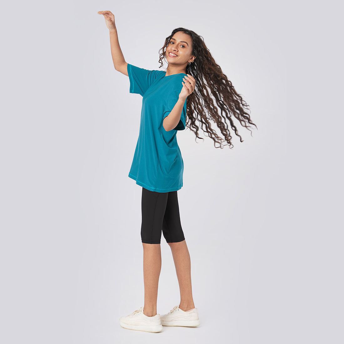 Round Neck Oversized T-Shirts for Women & Girls