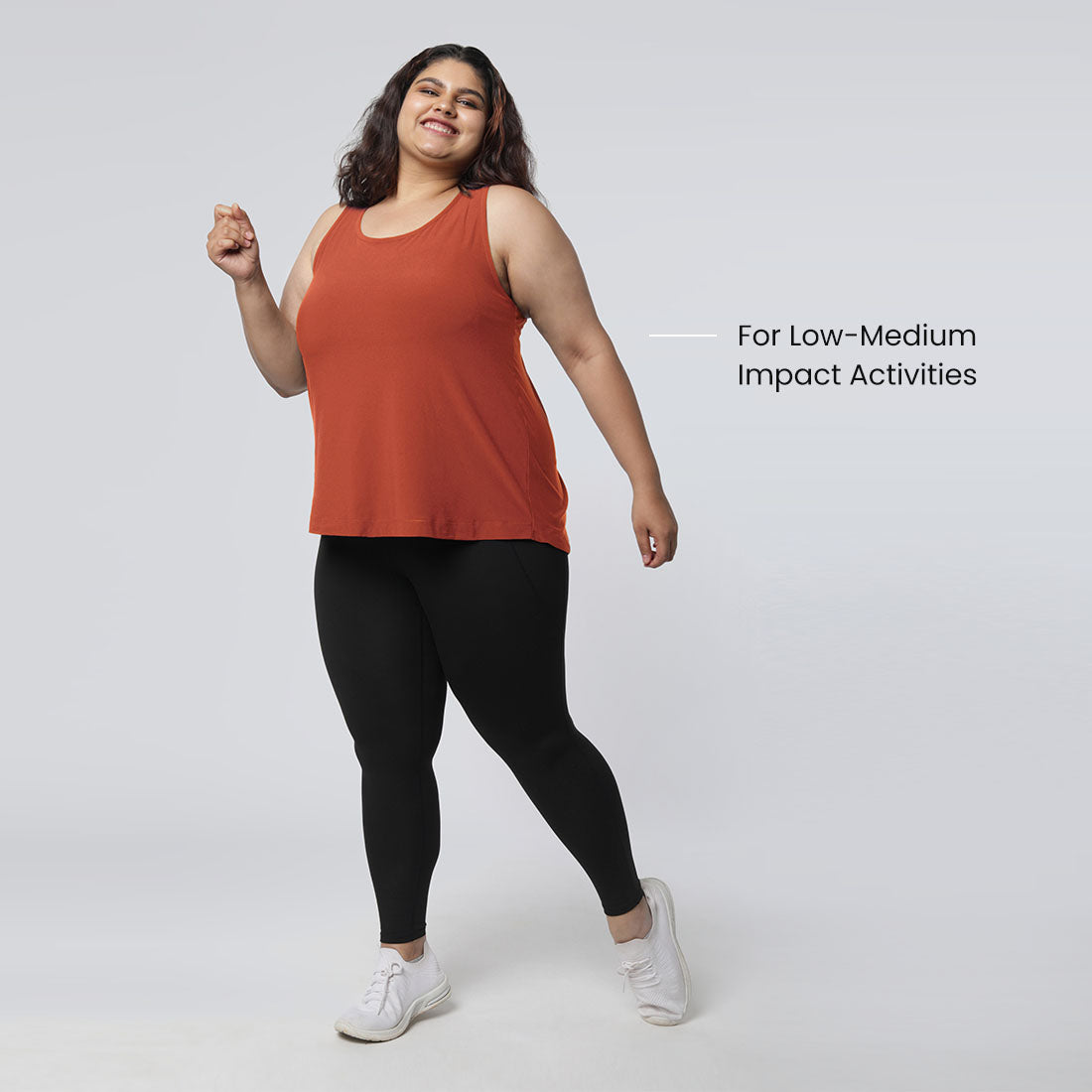 Round Neck Split Back Tank Tops for Women & Girls