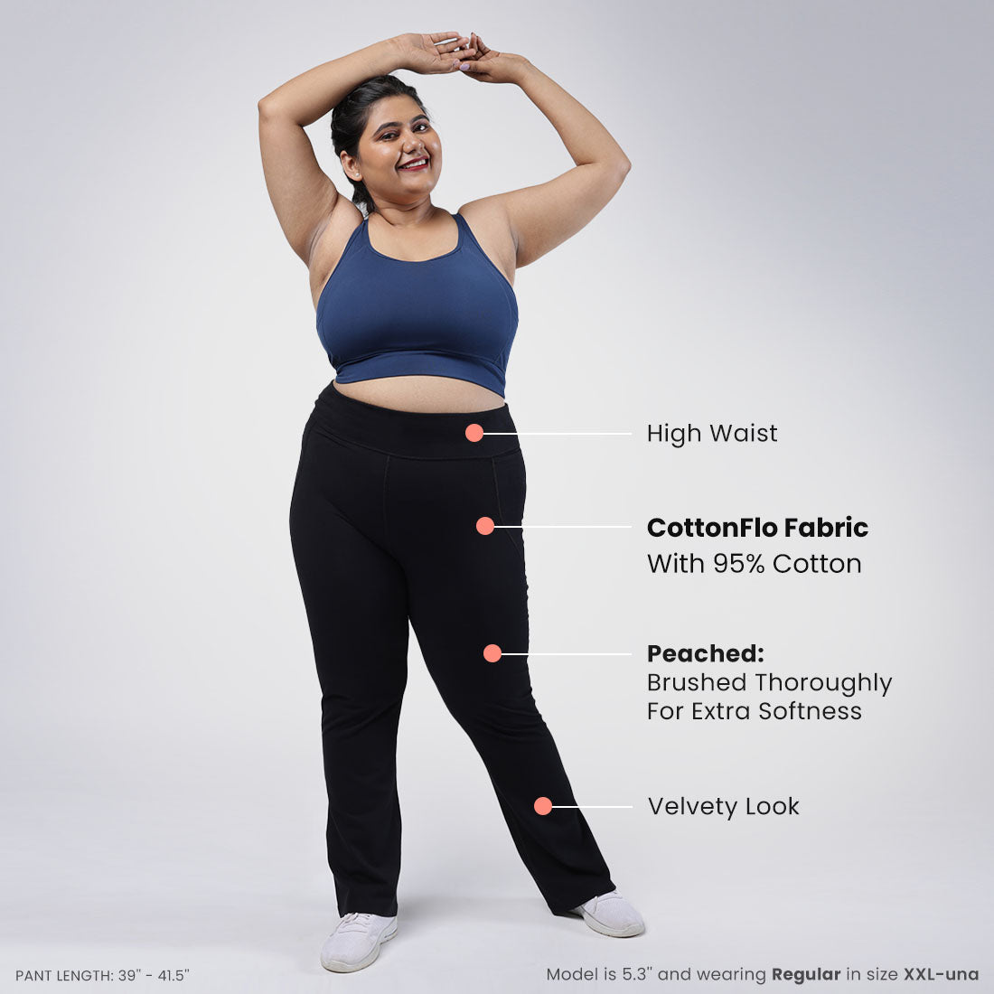 Groove-In Cotton Flare Pants - Regular