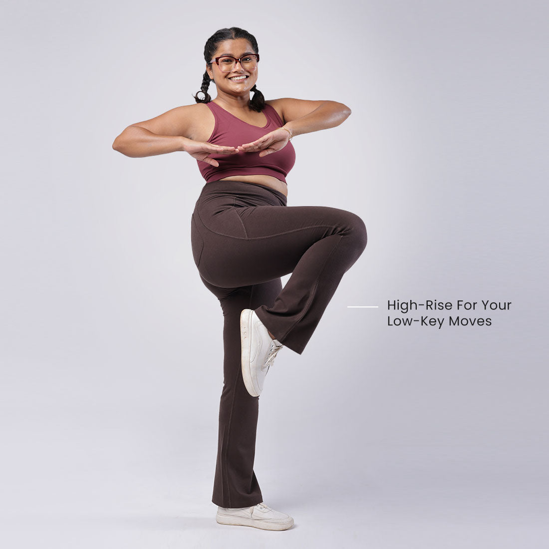 Groove-In Cotton Flare Pants - Regular