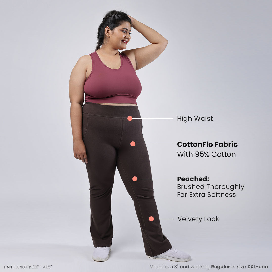 Groove-In Cotton Flare Pants - Regular